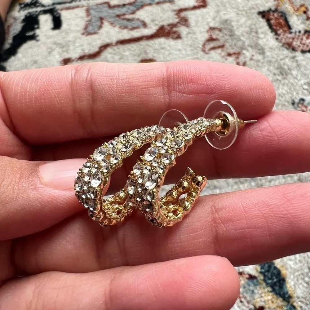 Studded Gold earrings